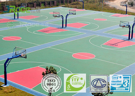 Anti Dirt Athletics Running Track Surface Epdm Seamless Flooring 3-8mm Thickness