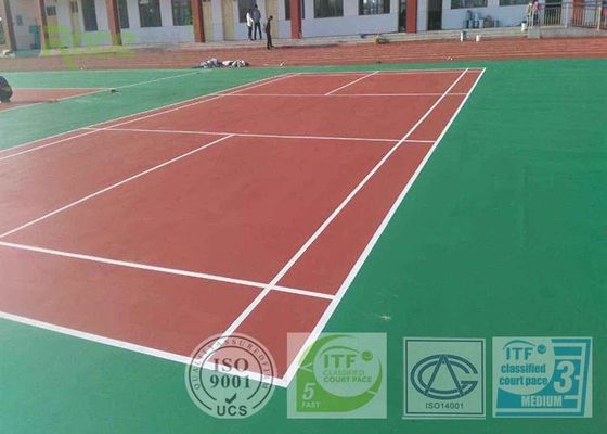 Badminton Sports Court Surface Flooring High Cushion Against Cigarette Burns