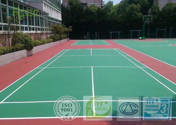 Badminton Sports Court Surface Flooring High Cushion Against Cigarette Burns