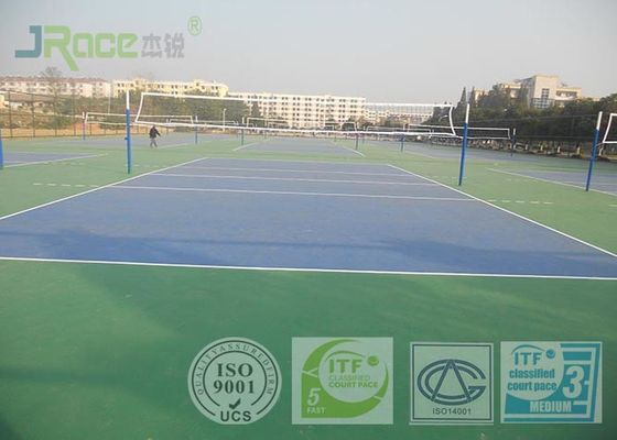 All Weather Acrylic Sports Flooring , Self Leveling Rubber Sports Flooring