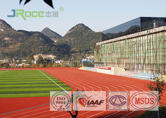 Outdoor Running Track Flooring Anti Oxidation With Concrete Base / Asphalt Base