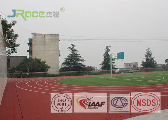 400 Meter Standard Polyurethane Track Surface Non Poisonous For Athletics