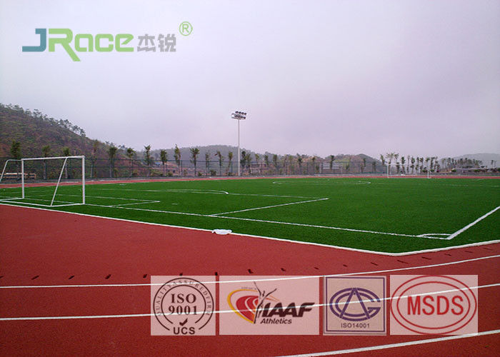 ECO Friendly Tartan Track Surface Non Toxic Anti Fade For High School / College